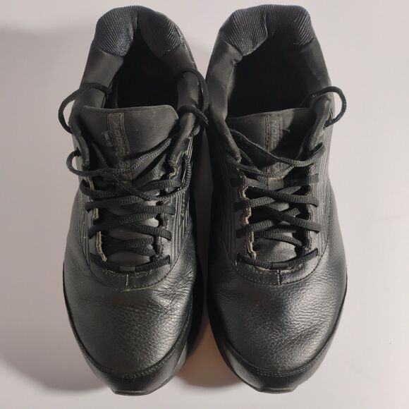 Men\'s 13 2E  W Wide Brooks Addiction Walker 2 1103182E072 Black Leather Shoes main image 16